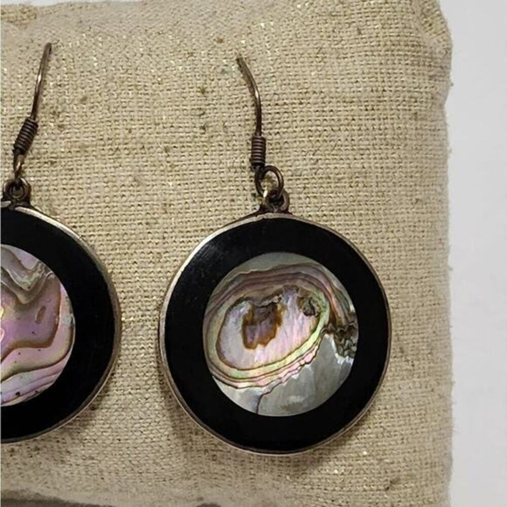 Abalone Mexico Sterling silver drop earrings - Picture 3 of 6
